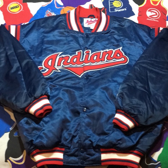 STARTER Other - Vintage Starter Cleveland Indians Diamond Collection Satin Jacket